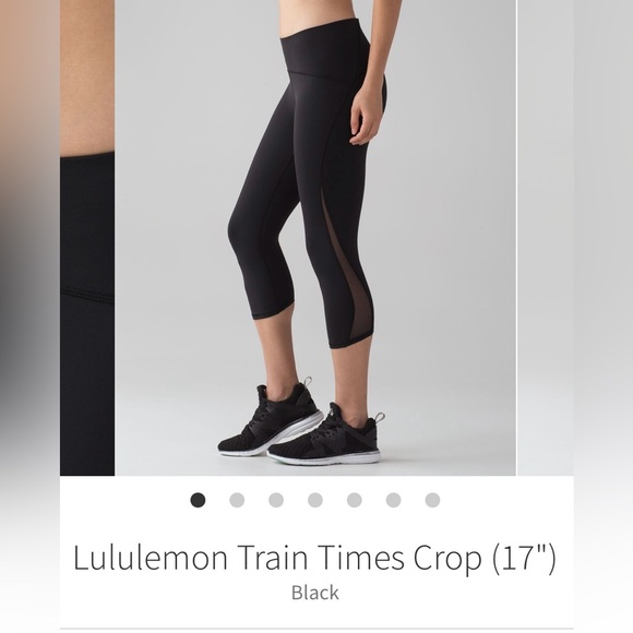 Lululemon 17” Train Times Crop - Picture 2 of 9